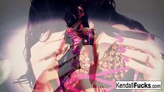 kendall teases with her nude tits and pussy 😘 skinny brunette solo