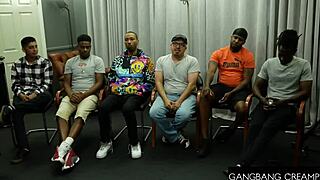 Cute Redhead Babe Masters Cock Sucking in Wild GangbangCreampie Action