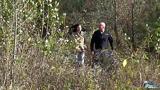 man, outdoor wild fuckin with this brunette slut, so damn hot!