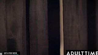 Adult Time - Big tit blonde Gabbie Carter tag-teamed by horny couple