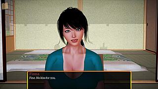 Teen With Big Tits Plays Game In New Family Scene