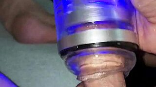 On the couch with a slick toy for 15 minutes of edging fun.