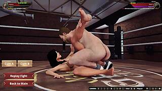 Ethan and Aurora’s improperly timed erotic three-dimensional dance in Naked Fighter II