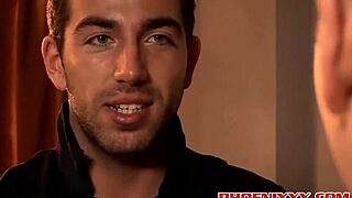 Hardcore threesome action with sexy gorgeous twinks in wild play.