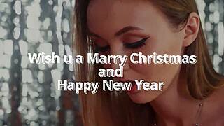 amateur solo masturbation with dildo leads to squirt for santa boss close-up