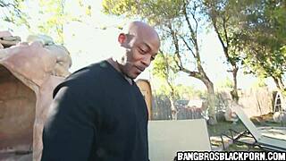 I watched this amateur black teen sucking and fucking a monster cock in ebony porn