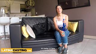 Wow, this tight Latina student got her wet pussy stretched wide during a hot model audition! So intense.