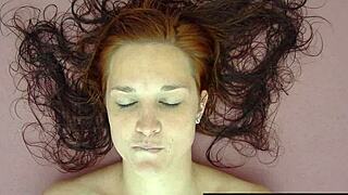 She casually rubs her swollen clit in this homemade solo masturbation video