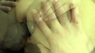 Busty Brunette Gets Banged Hard in Front of Her Guy