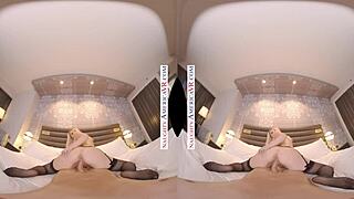 Here with her erotic skills on display, Emily Right produced a seductive video