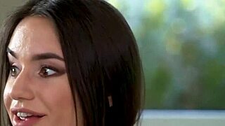 Lana Roy and Kiara Lord play foosball with their naughty stepdad