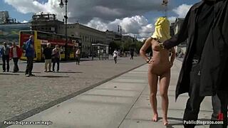 little euro babe gets wild with public anal action outdoors.
