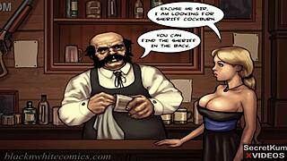 OMG, this BBC sheriff is wrecking her white slit with a 12-inch beast! 😱