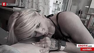 Toned Fit Sandy Gets Provocative Sex Workout with Fan