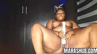 Horny housewife gets sweaty with dildo for intense orgasm! 😍