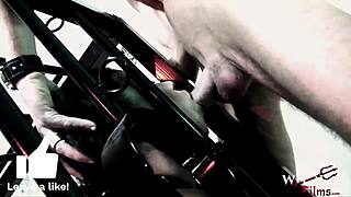 Big Boobs Blonde And Brunette In Hot FFM BDSM Threesome Action