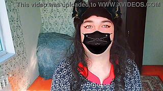 Sissy Crossdresser Rides Big Ass In Sexy Dress