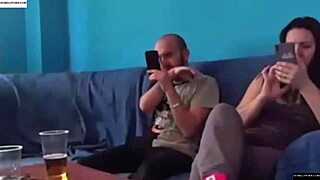 Horny Couple's Sofa Passion