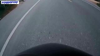 Feeling the Thrill of a Risky Fast Blowjob in the Public Toilet by the Road