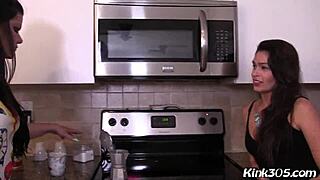 Angelina Castro And Katana Kombat Tease Your Small 18+ Penis Over Coffee