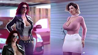 3D hentai game: Mother-in law accidentally splashing of shower water on husband’s genitals results to erotic experience