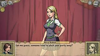 Enjoying four innocent teen witches in my room