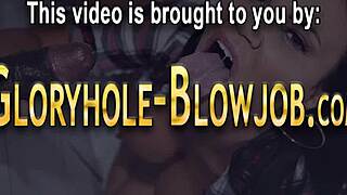 milf with big tits sucks through gloryhole