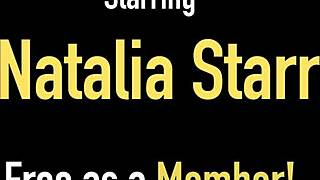 Hey, Fit Natalia Starr Dildo Fucks Herself Instead of Training Today