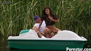 Gorgeous babe DRU BERRYMORe enjoys OUTDOORS in boots and shoes