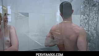 the step dad can't resist getting handsy with that hot teen.