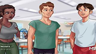 headmistress says, 'you naughty students need punishment with creampie' in this hentai