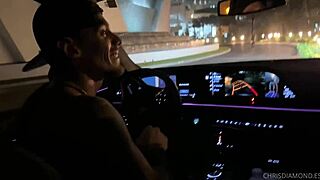 I take cj in the car for sucking and hard fucking