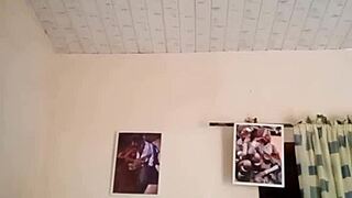 Hot Nigerian Guy Wanks Big Cock Home Alone