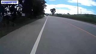 Feeling the Thrill of a Risky Fast Blowjob in the Public Toilet by the Road