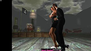 Cartoon Babe Grinded and Banged on Dance Floor