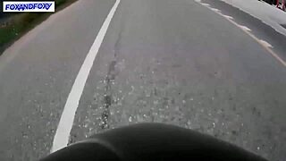 Feeling the Thrill of a Risky Fast Blowjob in the Public Toilet by the Road