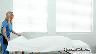 scissoring massage with my hot oily client feels so damn good right now