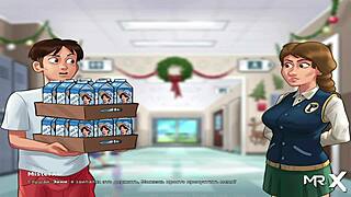 headmistress says, 'you naughty students need punishment with creampie' in this hentai