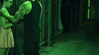 Guys dominate rough feet on fuck dolls with glasses