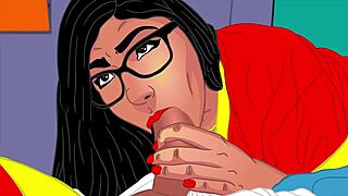 Can Mia's Bubble Butt Handle Intense Blowjob?