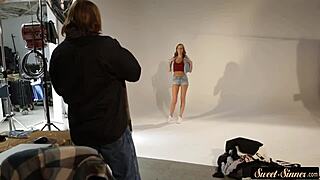 Stunning teen 18+ babe mounts stepdad's throbbing hard cock for wild ride