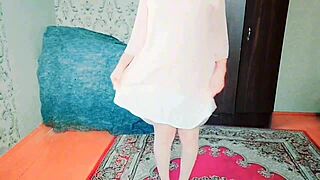 Sissy Crossdresser Rides Big Ass In Sexy Dress