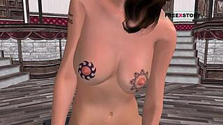 tamil audio sex story - cute desi girl enjoys fucking machine in animated 3d porn