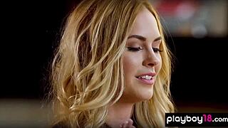 Classy Blonde Bailey Rayne Teasing Naked by the Pool