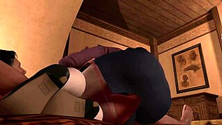 Getting a deepthroat blowjob from curvy mature maid before bed