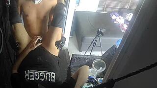 two ladyboys fucking me, want to join?