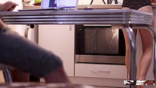 Quick fuck before dinner with horny wife and amateur couple