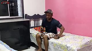 Spying on sister-in-law's anal creampie in her bedroom.