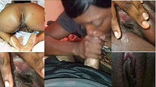 Neighbor's Mature Mom Swallows Monster Cock