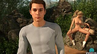 Damn! Two Sexy Redhead Hotties Showering Naked in Nature!